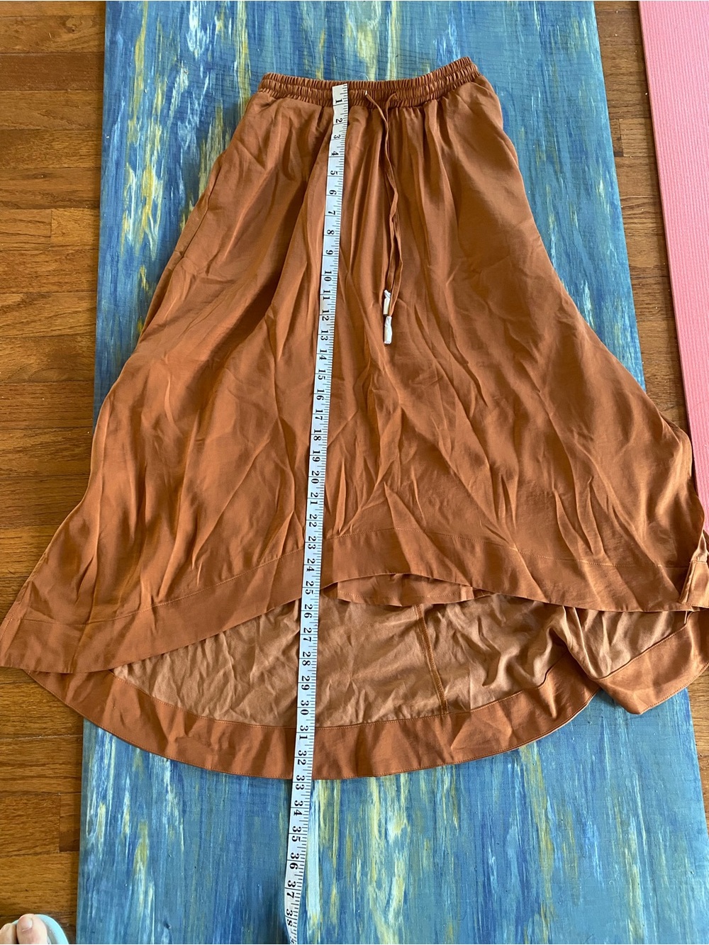 Banana Republic Rust High-Low Drawstring Skirt - Picture 2 of 3